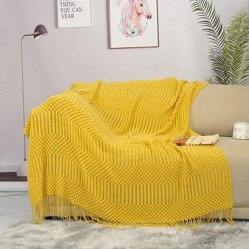 Nordic Knit Blanket for Sofa and Bed Decor