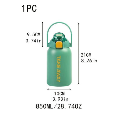Large Stainless Steel Sports Water Bottle 28.74oz