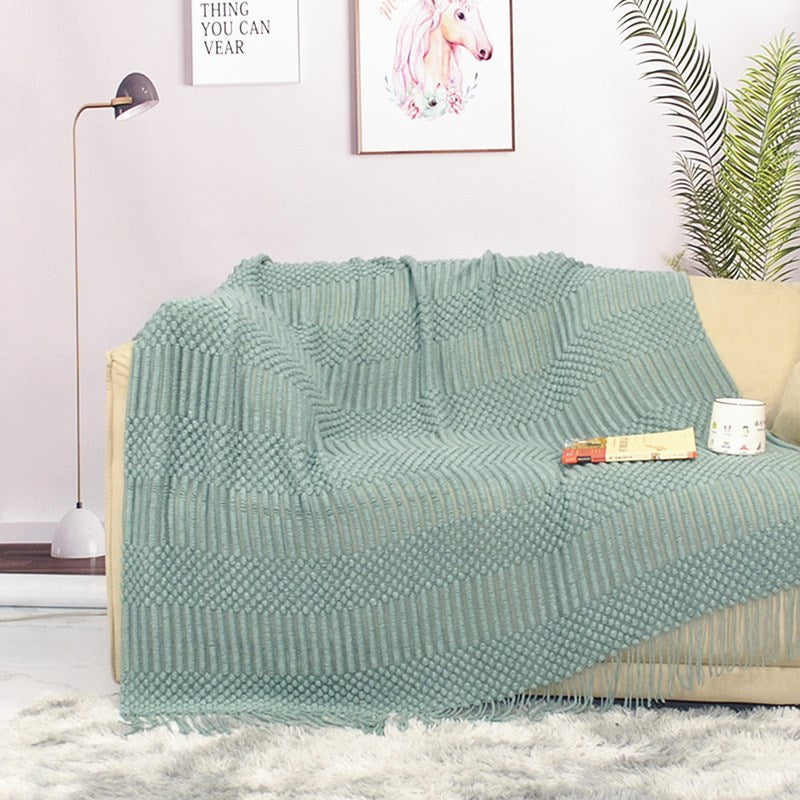 Nordic Knit Blanket for Sofa and Bed Decor