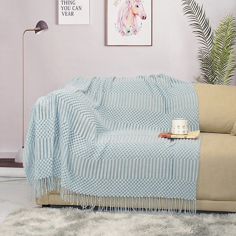 Nordic Knit Blanket for Sofa and Bed Decor