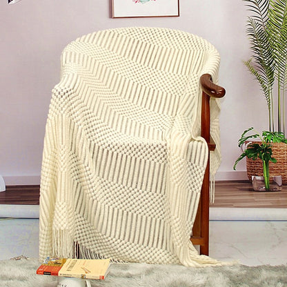 Nordic Knit Blanket for Sofa and Bed Decor