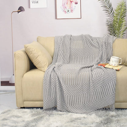 Nordic Knit Blanket for Sofa and Bed Decor