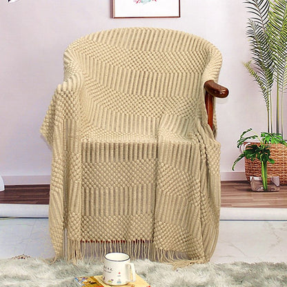 Nordic Knit Blanket for Sofa and Bed Decor